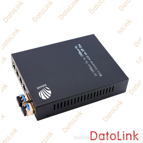 2 SFP Port to 4 UTP Port Media Converter
